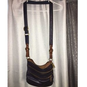 Fossil leather crossbody purse